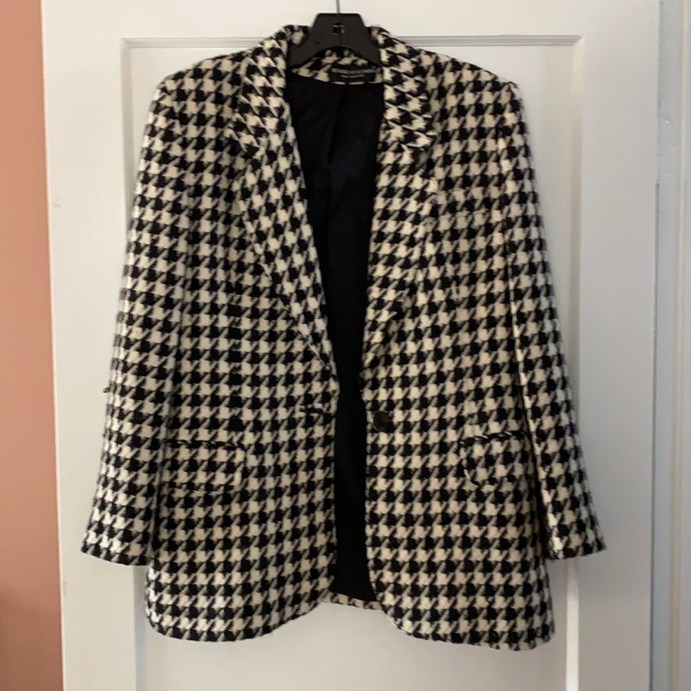 Vintage Bernard Holtzman Houndstooth Blazer